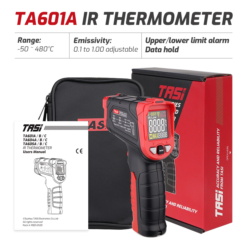 Industrial Laser Gun - TA601A TA601B TA601C 赤外線温度計レーザー IR 温度ガン非接触デジタルパイロメーター工業用測定ツール