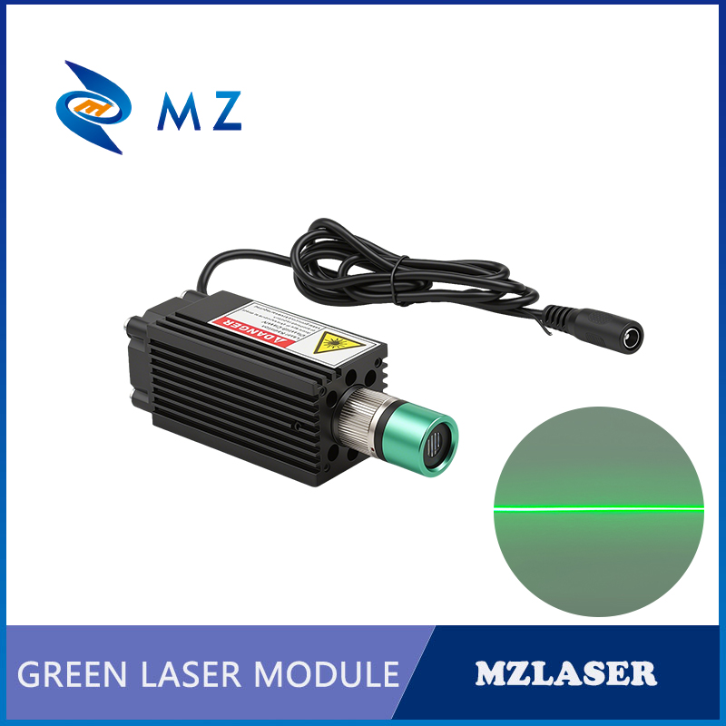 Laser Beam Expander - 調整可能な集束グリーンラインレーザーモジュール D33x33x75mm 520nm 100mW 200mW 300mW