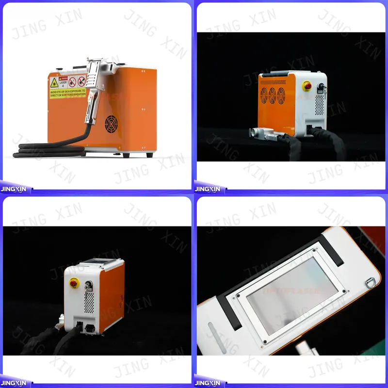 Industrial Laser Rust Remover - 最大100Wのポータブルパルスレーザー洗浄機、金属錆除去ツール、工業用表面洗浄装置