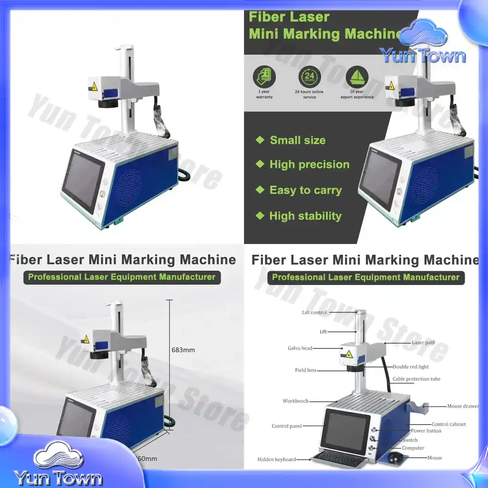 Industrial Laser Marking Machine - ファイバーレーザーマーキングマシン 100W 金属リングステンレス鋼用 Raycus JPT MAX