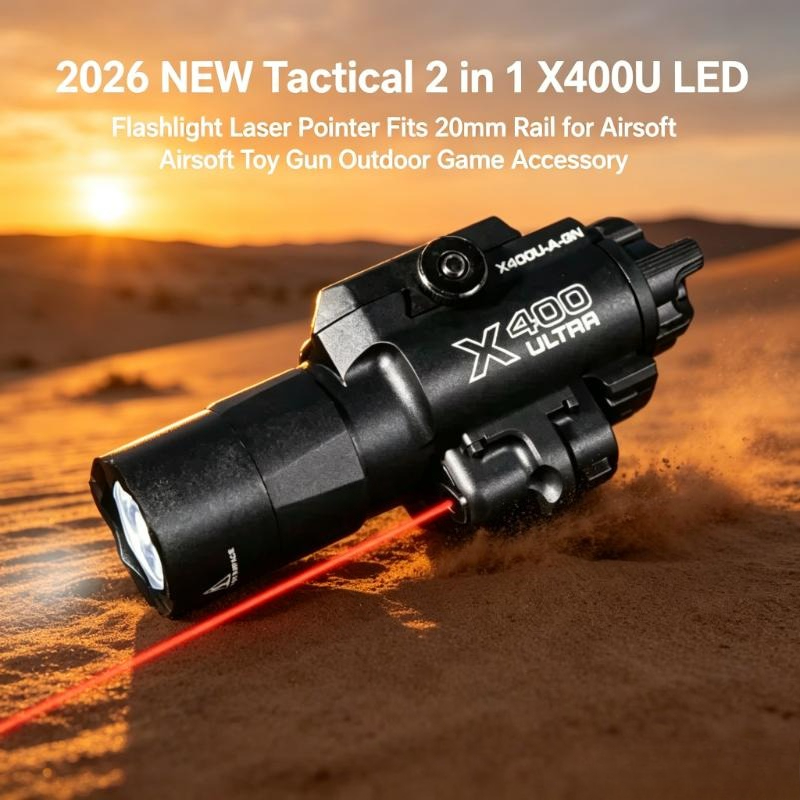Industrial Laser Gun - 2026年新型タクティカルX300Uフィールド用LEDライトグリーンレーザーポインター、20mmレール対応、トイガン、アウトドアトレーニングアクセサリー