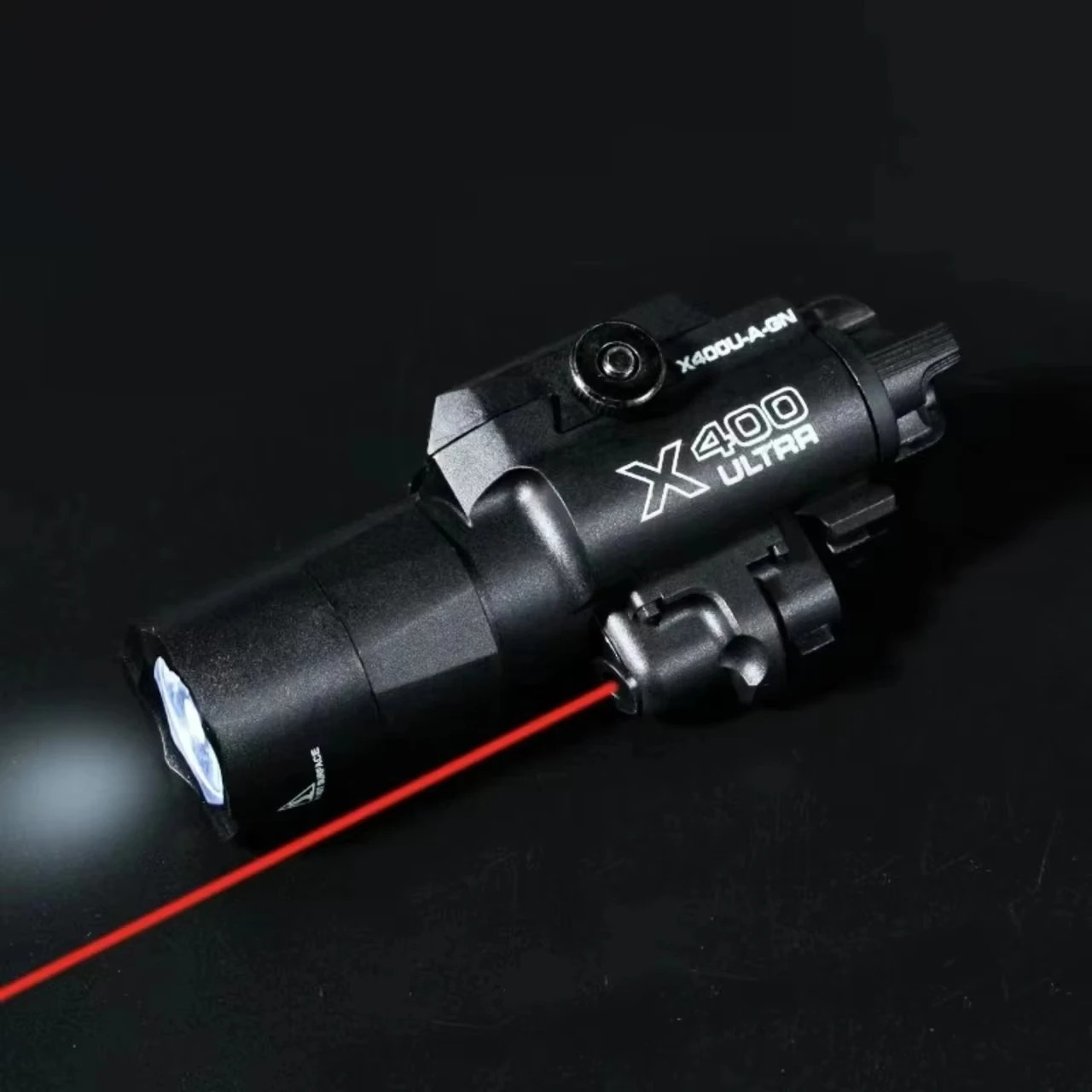 Industrial Laser Gun - X400U 2 in 1 高輝度懐中電灯レーザーポインター、20mm レールに適合、おもちゃのエアソフトガン、狩猟、CS
