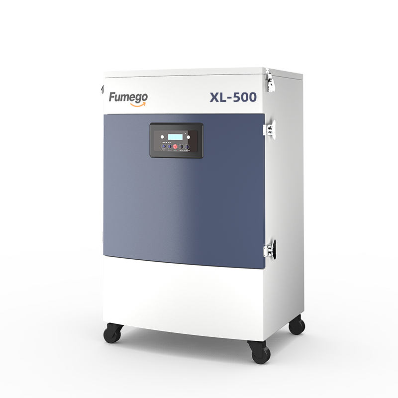 Industrial Laser Fume Extractor - 450W強力吸引高効率産業用排煙装置、二酸化炭素レーザー切断の煙と臭気除去用