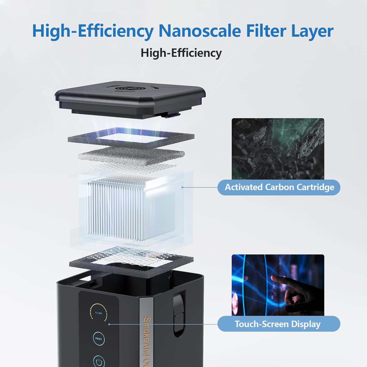 WAINLUX ミニ空気清浄機 低ノイズ ホコリ除去寿命可視 - Industrial Laser Fume Extractor のレビューと価格