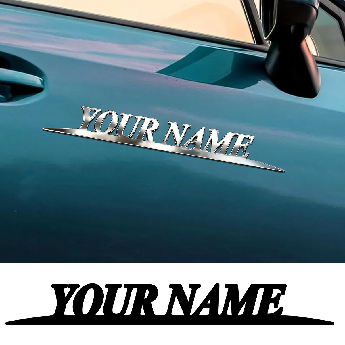 メタル製のおしゃれな「YOUR NAME」ステッカー、カスタ - Industrial Laser Power のレビューと価格