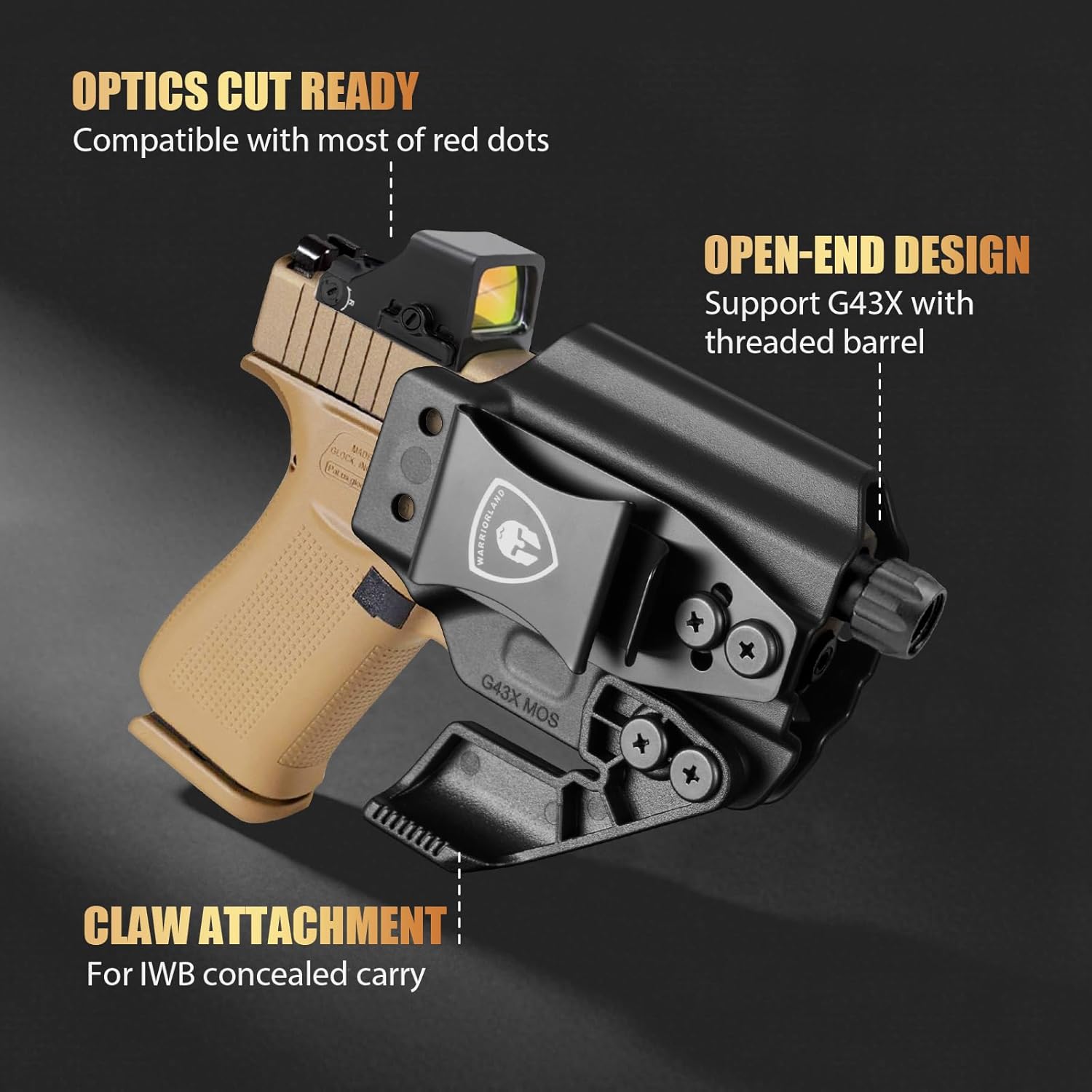 IWB/OWB G43x ホルスター用、Glock 43 / - Industrial Laser Gun のレビューと価格
