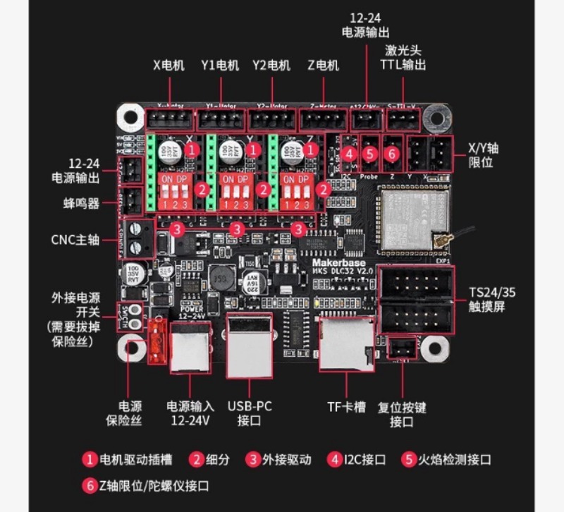 MKS DLC32 V2.0 コントロールボード ESP32 - Laser Controller Board のレビューと価格